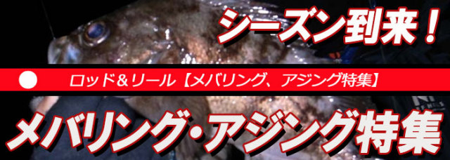 ロッド＆リール【メバリング、アジング特集】